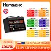 Humsienk Batteria al Litio LiFePO4 Humsienk 12V 150Ah - 1920Wh con BMS Integrato da 110A, Batteria a Ciclo Profondo 15000 Deep Cycle con Protezione da Bassa Temperatura, Ricaricabile per Sistemi Solari,