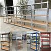 NONE Scaffale a 5 Ripiani 170X75X30cm, Blu / Argento, Scaffalatura Metallica Resistente Senza Bulloni per Garage e Capanno