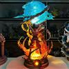 Bandai Statuette Dragon Ball, Figura di Son Goku con Spirit Bomb, Super Saiyan, 22cm, Statua in PVC, Modellino da Collezione, Giocattolo Regalo
