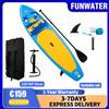 funwater Tavola SUP Impermeabile Funwater 335x84x15cm, Capacità di Carico 165kg, Spessa, Antiscivolo e Stabile con Accessori Completi per Pagaia, per Tutti i Livelli