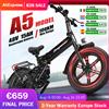 DEEPOWER Bicicletta Elettrica Pieghevole per Adulti DEEPOWER A5, Motore Brushless da 250W, Batteria Rimovibile 48V 15AH, Pneumatici Fat 20"×4.0, Ammortizzatore Idraulico, E-Bike per Tutti i Terreni Fuoristrada