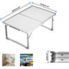 Mini tavolo pieghevole da campeggio all'aperto, tavolo portatile da picnic, tavolo da spiaggia, tavolo da picnic per feste e barbecue, tavolo in alluminio e MDF ultraleggero ad alta resistenza,