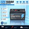 💥 Alto 🌍 Qualità 🚐 Batteria LiFePO4 12V 150Ah, Ricaricabile a Ciclo Profondo con BMS per Scooter, Energia Solare, Off-Grid, Ecoscandaglio