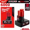Milwaukee Batteria Milwaukee 12V M12, 6.0Ah Batteria Ricaricabile Milwaukee per Utensili Milwaukee M12 48-11-2402 48-11-2411 48-11-2401MIL-12A
