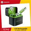 NONE DELGEO Confezione da 8 Batterie AA Ricaricabili con Caricabatterie, 3600mWh, 1,5 V, Ricaricabili Fino a 2000 Volte