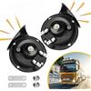 NONE 2 Pezzi Clacson Auto Super Potente 300DB, Clacson Elettrico a Doppia Tromba Impermeabile con Suono Ruggente per Auto, Moto, Bici, Camion e Barche