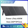 Keenergy Pannello Solare Pieghevole Keenergy 400W 18V con Supporto, Tasso di Conversione Energetica del 23%, Impermeabile IP65 per Stazione di Alimentazione Portatile da Campeggio