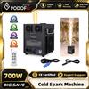 NONE Macchina per Scintille Fredde Podofo 700W per Interni/Esterni, Macchina Elettronica per Effetti Floreali, Controllo DMX512 e Telecomando, Macchina per Effetti Pirotecnici da Palco con Controllo a 6