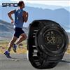 SANDA Orologio da uomo SANDA Brand 2145, sportivo, con contapassi, calorie, impermeabile fino a 50M, orologio digitale a LED, orologio da polso militare, Relogio Masculino