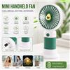 NONE Simpatico Mini Ventilatore Portatile a Forma di Avocado, Ricaricabile USB-C, Ventilatore Personale a 3 Velocità con Supporto per Telefono, Silenzioso per Uso da Tavolo e Portatile, Ideale per il