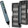 Seesii Set di mini cacciaviti elettrici SEESII 53 in 1, cacciaviti elettrici ricaricabili con luci LED, punte magnetiche per elettronica, telefono, fotocamera, laptop, orologio, per papà