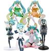 Bandai Anime 6 Stili Hatsune Miku: Cappelli Artigianali di Hatsune Miku, Cappelli con Orecchie da Gatto di Hatsune Miku, Decorazione Modello in PVC Fatta a Mano e Carina