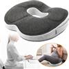 NONE Cuscino a ciambella per emorroidi con intaglio a U, cuscini ortopedici in memory foam per sollievo dal dolore, per casa, auto, sedia da ufficio, sedia a rotelle, anziani