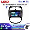 LEHX Autoradio Multimediale per Peugeot 206 2001-2008, Lettore Video, Navigazione GPS, Carplay Wireless, Android 15, Stereo AutoRadio 7'' 2Din, Unità Principale GPS 4G 8Core