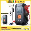 BSMOOM Potente Dispositivo di Avviamento per Auto 6000A, Avviatore d'Emergenza con Compressore d'Aria e Schermo LCD, Caricabatterie Portatile 21800mAh, Caricabatterie per Auto 12V (per Tutti i Veicoli a