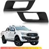 NONE Per Ford Ranger 2015 2017 2018 Wildtrak, Cornici per Fari Fendinebbia Anteriori in ABS, Coperture Decorative Nero Opaco, Accessori Esterni Protettivi