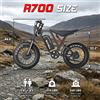 NONE Bicicletta Elettrica All-Terrain BLUVALL R700 - Doppia Trazione 52V, Potenza di Picco 3000W, Batteria 52V30AH, Forcella Anteriore Bloccabile, Sospensione Posteriore, Pneumatici Fat da 20 Pollici,