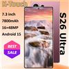 K-Touch Telefoni Cellulari K-Touch per Smartphone S26 Ultra Android 15 5G Dual SIM Dual Standby Schermo 7.3 Pollici Fotocamera 16+48MP 22GB+2TB Batteria 7800mAh Sblocco Facciale di Fabbrica
