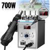 GECOFEER Pistola ad aria calda 858D 700W, stazione di rilavorazione, pistola termica 220V per saldatura SMD, strumenti di riparazione