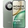 HONOR Smartphone HONOR Magic8 Lite 5G con fotocamera AI OIS da 108 MP, Dual SIM, NFC, tripla resistenza IP69K, batteria da 7500 mAh, display AMOLED da 6,79 pollici, esperienza AI intelligente.