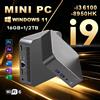 NONE Mini PC da gioco con Windows 11, Intel Core i9 8950HK/i3 6100, 16GB di RAM, SSD M.2 da 1TB/2TB, PC portatile, WIFI 6, BT5.2, 4K, Mini PC desktop