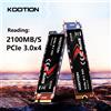 KOOTION SSD M2 512GB 256GB 128GB M.2 NVMe Gen3x4 SSD 2280 Unità a Stato Solido Interna PCIe 3.0x4 Disco Rigido per Desktop Laptop PC
