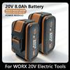 Batteria di Ricambio Originale agli Ioni di Litio Worx WA3551, WA3553 WX176 WX550 WX386 WXino 3 WXgain, WX800, WU268 20V, 8,0 Ah