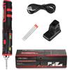 NONE Saldatore a Batteria Portatile, Set Saldatore Senza Fili, 8 W 1800 mAh Max 480°C ° Set di saldatura wireless C, ferro da saldatura