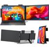 amoudo Monitor Portatile Amoudo 14 Pollici FHD 1080P IPS, Schermo Esterno per Laptop, Doppio Schermo per Laptop Windows Mac Android