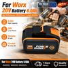 Ddadache NUOVA Batteria per Utensili Elettrici WORX 20V 6Ah 8Ah WA3014 WA3551 WG630 WG629 WX372 WX390 WX394 WX550 WX523 WX802 WX858 WX900