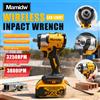 Mamidw Avvitatore a impulsi ad alta coppia da 1/2 pollice, avvitatore a impulsi senza fili brushless da 3250 giri/min con luce LED, per riparazioni di attrezzature automobilistiche ed elettriche da giardino,