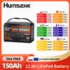 Humsienk Batteria al Litio LiFePO4 Humsienk 12V 150Ah Gruppo 31 con Protezione Basse Temperature, Batteria Ricaricabile a Ciclo Profondo con BMS 110A, Ideale per Solare, Camper, Nautica, Motore Elettrico per