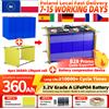 fullfutura Batteria LiFePO4 3.2V 360Ah Nuova di Zecca Grado A, Cella al Litio Ferro Fosfato con Dispositivo di Compressione Batteria, 10000 Cicli, Estremamente Facile da Installare, BMS Intelligente Integrato,