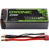 OVONIC Batteria LiHV Ovonic 2S 7000mAh 140C 7.6V con custodia rigida e connettore a proiettile da 5.0mm per aerei ed elicotteri