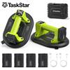 TaskStar Ventose in vetro da 10" (confezione da 2) Sollevatore elettrico portatile con display a LED e 4 batterie da 3,0 Ah, capacità di carico di 550 LBS, attrezzatura di sollevamento per piastrelle