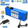 RYOBI Batteria agli ioni di litio 48V 100Ah 13S3P 2000W per monopattino elettrico con BMS intelligente e caricabatterie 54.6V - Disponibilità EU, consegna 3-7 giorni