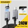 ESSAGER Cavo di ricarica magnetico Essager 240W con E-Marker, USB-C a Type-C, ricarica rapida PD3.1 per iPhone 17 16 Samsung S25 iPad Laptop
