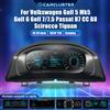 WOWUSEFUL Cruscotto Digitale LCD Linux 1920*720P per Volkswagen Scirocco Tiguan Seat Leon Polo Passat B6 B7 CC B8 Golf 5 Golf 6 Golf 7/7.5 MK5 MK6 MK7 - Cockpit Virtuale Wireless con Carplay Android Auto,