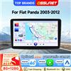 OSSURET Offerta Speciale Autoradio 2Din 9 Pollici Android 14 con Navigatore GPS per Fiat Panda 2003-2012, Unità Principale con Snapdragon 6115, CarPlay Wireless, Android Auto, SWC, Octa Core, DSP, 4G