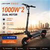 JOYOR Monopattino elettrico JOYOR S10-S-Z 1000W*2 con doppio motore, batteria al litio 60V18AH, pieghevole, pneumatici fuoristrada da 10 pollici, per adulti.