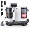 Lubluelu V8 Pulitore Portatile Multiuso per Tappeti e Tappezzeria | Vaporizzatore a Vapore Caldo Potenziato, Funzione di Riscaldamento a 60 Gradi, Aspirazione 15KPa, 800W, Doppio Serbatoio d'Acqua,