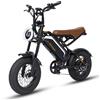 bodywel Bicicletta Elettrica Fat Tire per Adulti, E-bike All-Terrain 16" x 4.0" con , Batteria 48V 13Ah, Autonomia 80km, Sospensione Completa, Freni a Disco Doppi, Bodywel M16