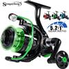 Sougayilang Mulinello da Pesca Spinning Sougayilang Serie 1000-5000, Bobina in Alluminio CNC, Rapporto di Trasmissione 5.2:1, Manico Pieghevole, Mulinello per Pesca in Acqua Salata