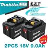 Makita Batteria Ricaricabile Originale Makita 6Ah*9Ah per Utensili Elettrici Makita 18V con LED Li-ion LXT BL1860 BL1850 Sostitutiva
