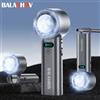 BALASHOV Ventilatore Portatile con Funzione di Raffreddamento a Compressione di Ghiaccio, Ventilatore Elettrico ad Alta Velocità, Batteria Ricaricabile USB da 5200mAh, Display Digitale LED, Mini Ventilatore