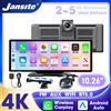Jansite Schermo radio multimediale universale per auto da 10,26 pollici, CarPlay e Android Auto wireless, registratore DVR 4K, telecamera posteriore, GPS, 5G, WiFi, BT, FM, AUX, lettore intelligente