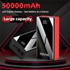 Hinne Batteria portatile da 50000 mAh, ricarica super veloce da 22,5 W, display digitale a LED, torcia a LED, ricarica fino a 5 dispositivi, power bank universale per iOS e Android, alimentazione di