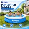 NONE Piscina Gonfiabile Bestway Fast Set 305x66cm 3200L Rotonda per Famiglia con Pompa Filtrante, Piscina Esterna da Giardino per l'Estate
