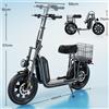 NONE Monopattino Elettrico IScooter F7, Motore 1000W, Batteria 48V 10.4Ah, Autonomia Massima 50Km, Velocità Massima 45Km/h, Scooter per Pendolari