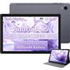 Paitanry Tablet Android 15 da 11 Pollici con Processore Octa-Core T606, 12GB RAM, 128GB di Memoria Espandibile fino a 1TB con Scheda TF, Fotocamera 5MP+13MP, con Custodia Protettiva
